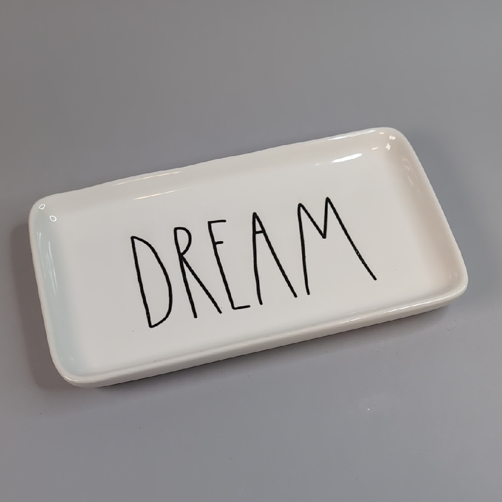 Rae Dunn DREAM Ceramic Tray Plate